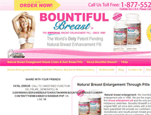 Tablet Screenshot of bountifulbreast.com